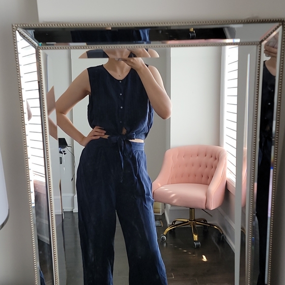 club monaco satin jumpsuit/romper - Picture 2 of 3